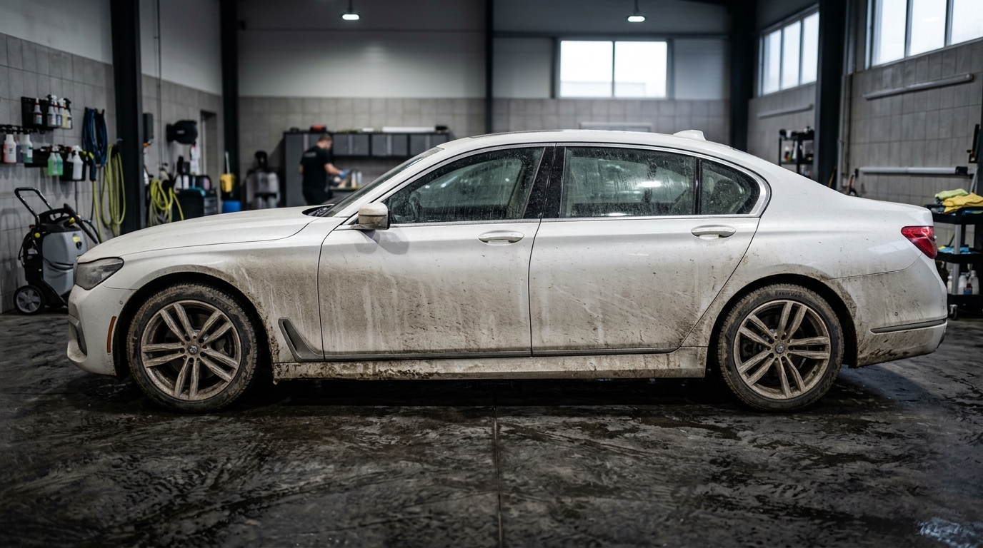Before Exterior Detailing - Mud splattered dirty car