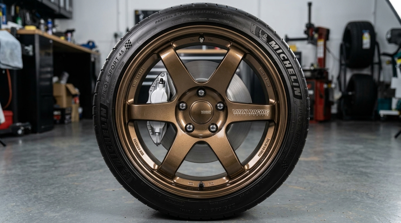 After Wheel Detailing - Spotless alloy rim and tire dressing